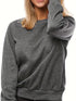 Minimalistisches Damen-Sweatshirt | Solid Basic Pullover
